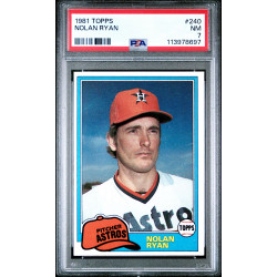 Nolan Ryan 1981 Topps #240 PSA 7