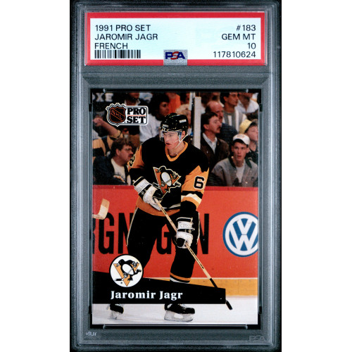 Jaromir Jagr 1991 Pro Set (French) #183 PSA 10 (Pop 3)