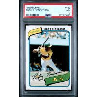 Rickey Henderson (RC) 1980 Topps #482 PSA 7 Rickey Henderson (RC) 1980 Topps #482 PSA 7
