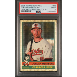 Jordan Westburg 2025 Topps Heritage Chrome Superfractor 1/1