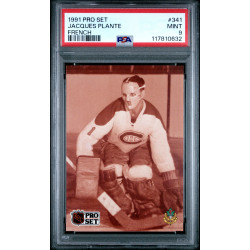 Jacques Plante 1991 Pro Set (French) #341 PSA 9