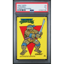 Teenage Mutant Ninja Turtles 1989 Stickers #4 Leonardo Teenage Mutant Ninja Turtles 1989 Stickers #4 Leonardo