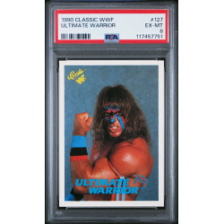 The Ultimate Warrior 1990 Classic WWF #127 PSA 6 The Ultimate Warrior 1990 Classic WWF #127 PSA 6