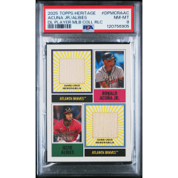 Acuna Jr / Albies 2025 Topps Dual Relic PSA 8 (Pop 2) Acuna Jr / Albies 2025 Topps Dual Relic PSA 8 (Pop 2)