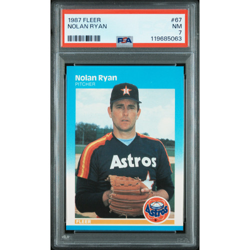 Nolan Ryan 1987 Fleer #67 PSA 7