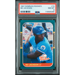 Bo Jackson (RC) 1987 Donruss Rookies #14 PSA 8
