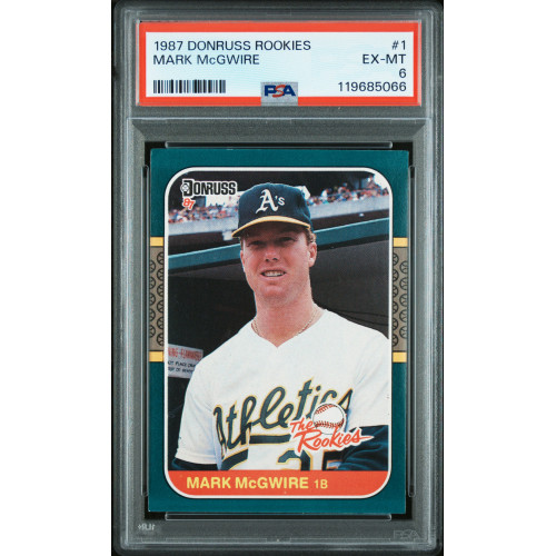 Mark McGwire (RC) 1987 Donruss Rookies #1 PSA 6