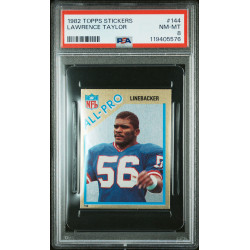 Lawrence Taylor (RC) 1982 Topps Stickers #144 PSA 8