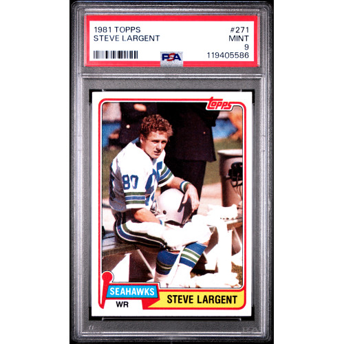 Steve Largent 1981 Topps #271 PSA 9