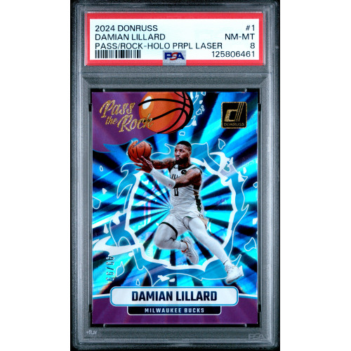 Damian Lillard 2024 Donruss #1 PSA 8