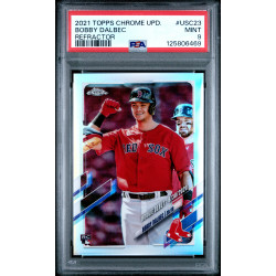 Bobby Dalbec (RC) 2021 Topps Chrome Update #USC23 PSA 9 (Pop 1) Bobby Dalbec (RC) 2021 Topps Chrome Update #USC23 PSA 9 (Pop 1)