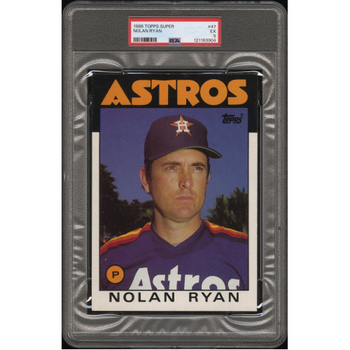 Nolan Ryan 1986 Topps Super #47 PSA 5 (Pop 3)