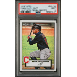 Francisco Lindor 2021 Topps 1952 Redux #TC5210 PSA 9 (Pop 4) Francisco Lindor 2021 Topps 1952 Redux #TC5210 PSA 9 (Pop 4)