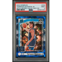 Terrence Shannon Jr (RC) 2024 Donruss Blue Cracked Ice PSA 9 (Pop 2)