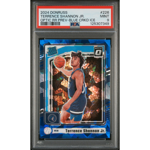 Terrence Shannon Jr (RC) 2024 Donruss Blue Cracked Ice PSA 9 (Pop 2)