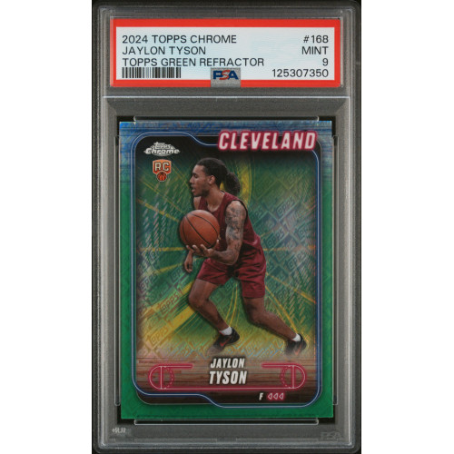 Jaylon Tyson (RC) 2024 Topps Chrome #168 PSA 9 (Pop 2)