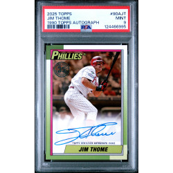 Jim Thome 2025 Topps 1990 Autograph /50 PSA 9 (Pop 1) Jim Thome 2025 Topps 1990 Autograph /50 PSA 9 (Pop 1)