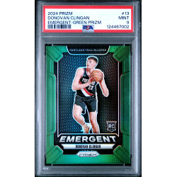 Donovan Clingan (RC) 2024 Prizm #13 Green Prizm PSA 9 (Pop 2)