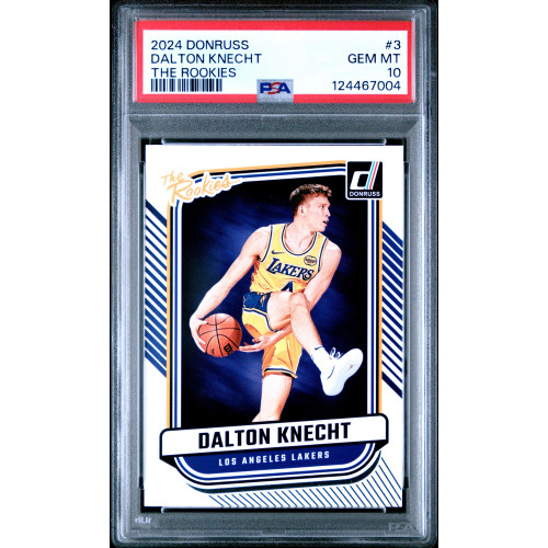 Dalton Knecht 2024 Donruss The Rookies #3 PSA 10 (Pop 6)