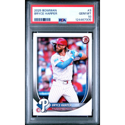 Bryce Harper 2025 Bowman #3 PSA 10 (Pop 2) Bryce Harper 2025 Bowman #3 PSA 10 (Pop 2)