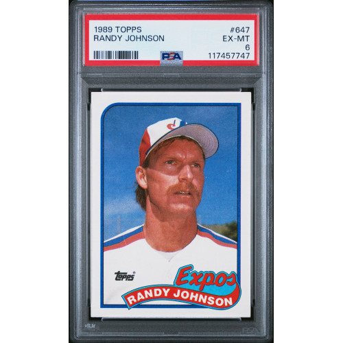 Randy Johnson (RC) 1989 Topps #647 PSA 6