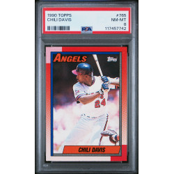Chili Davis 1990 Topps #765 PSA 8 Chili Davis 1990 Topps #765 PSA 8