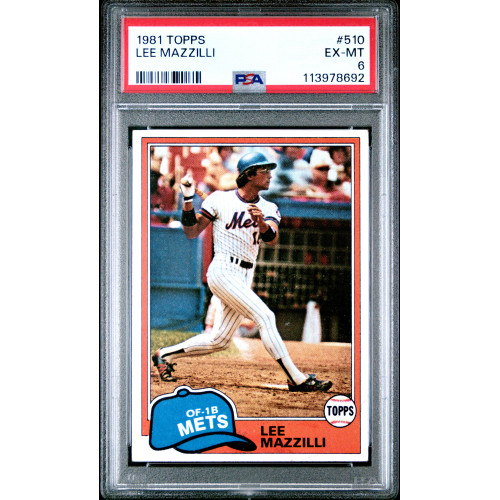 Lee Mazzilli 1981 Topps #510 PSA 6