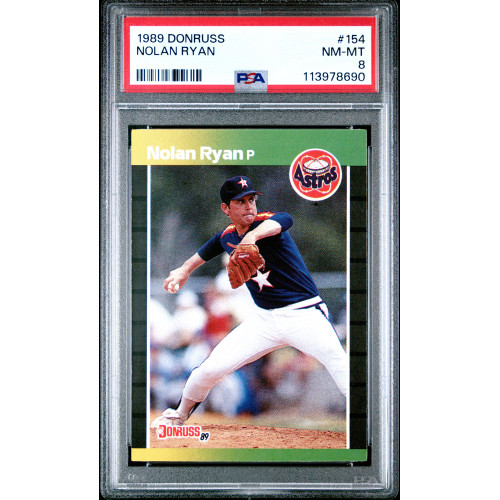 Nolan Ryan 1989 Donruss #154 PSA 8