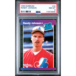 Randy Johnson (RC) 1989 Donruss #42 PSA 8