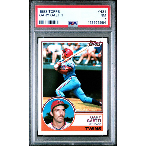 Gary Gaetti (RC) 1983 Topps #431 PSA 7