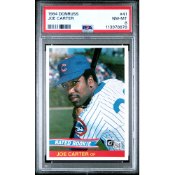 Joe Carter (RC) 1984 Donruss #41 PSA 8