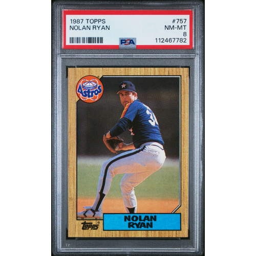 Nolan Ryan 1987 Topps #757 PSA 8
