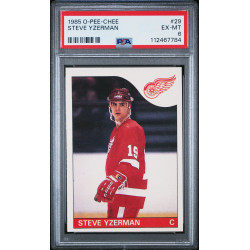 Steve Yzerman 1985 O-Pee-Chee #29 PSA 6 Steve Yzerman 1985 O-Pee-Chee #29 PSA 6