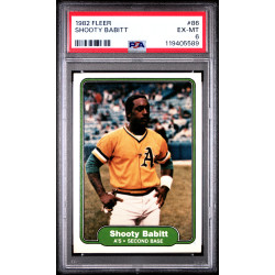 Shooty Babitt (RC) 1982 Fleer #86 PSA 6
