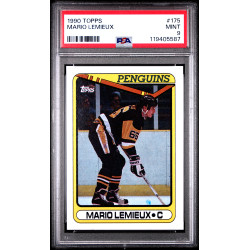 Mario Lemieux 1990 Topps #175 PSA 9 Mario Lemieux 1990 Topps #175 PSA 9