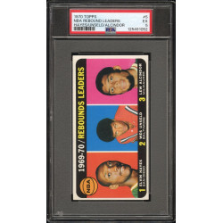 1970 Topps Rebound Leaders #5 PSA 5 1970 Topps Rebound Leaders #5 PSA 5