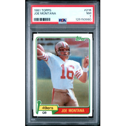 Joe Montana (RC) 1981 Topps #216 PSA 7