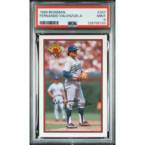 Fernando Valenzuela 1989 Bowman #337 PSA 9