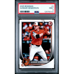 Gunnar Henderson 2025 Bowman #2 PSA 9 (Pop 2)