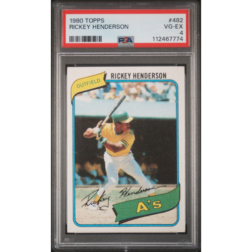 Rickey Henderson (RC) 1980 Topps #482 PSA 4