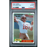Joe Montana (RC) 1981 Topps #216 PSA 6 Joe Montana (RC) 1981 Topps #216 PSA 6