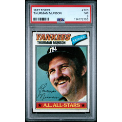 Thurman Munson 1977 Topps #170 PSA 3