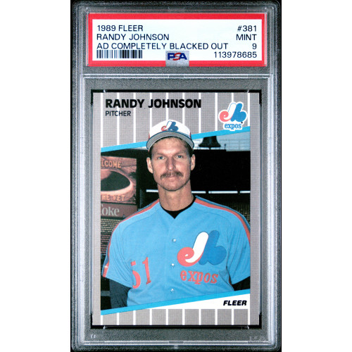 Randy Johnson (RC) 1989 Fleer #381 PSA 9