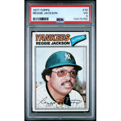 Reggie Jackson 1977 Topps #10 PSA 3