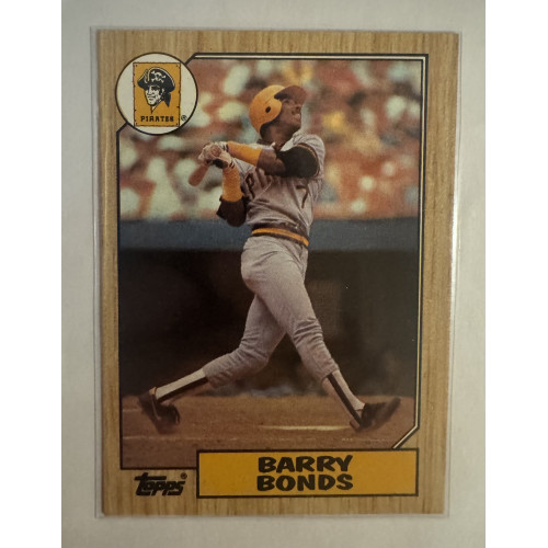 Barry Bonds (RC) 1987 Topps #320 Misprint