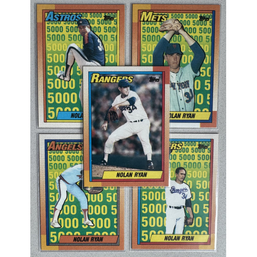 Nolan Ryan (5) 1990 Topps cards