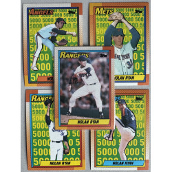 Nolan Ryan (5) 1990 Topps cards