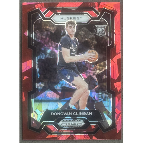 Donovan Clingan (RC) 2024 Prizm Draft Picks Red Ice