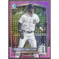 Max Clark 2025 Bowman Chrome Prospects Pink Mojo