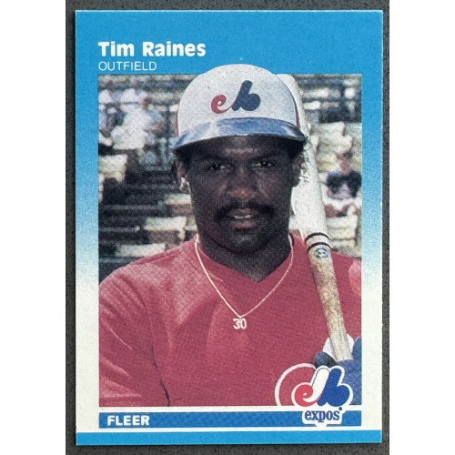 Tim Raines 1987 Fleer Mini #85